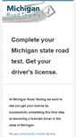 Mobile Screenshot of michiganroadtesting.com