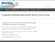 Tablet Screenshot of michiganroadtesting.com